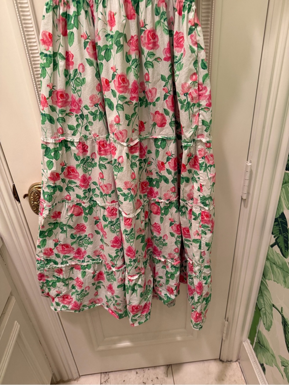 Hill House Home The Ellie Floral Nap Dress Pink Roses Poplin Size S - Picture 7 of 10